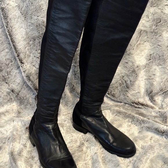 Stuart weitzman size 5 1/2 black boots - Picture 2 of 8